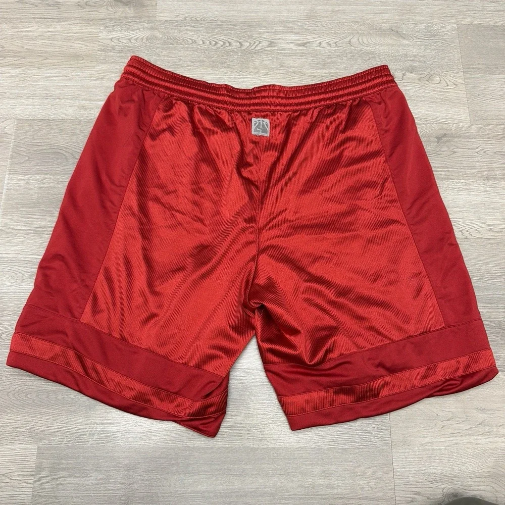 Vintage Nike Red Dazzle Basketball Shorts Silky Shiny Large Baggy Y2K Shimmer